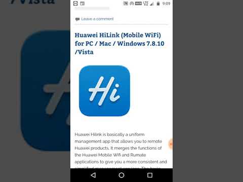 huawei hilink download windows 7